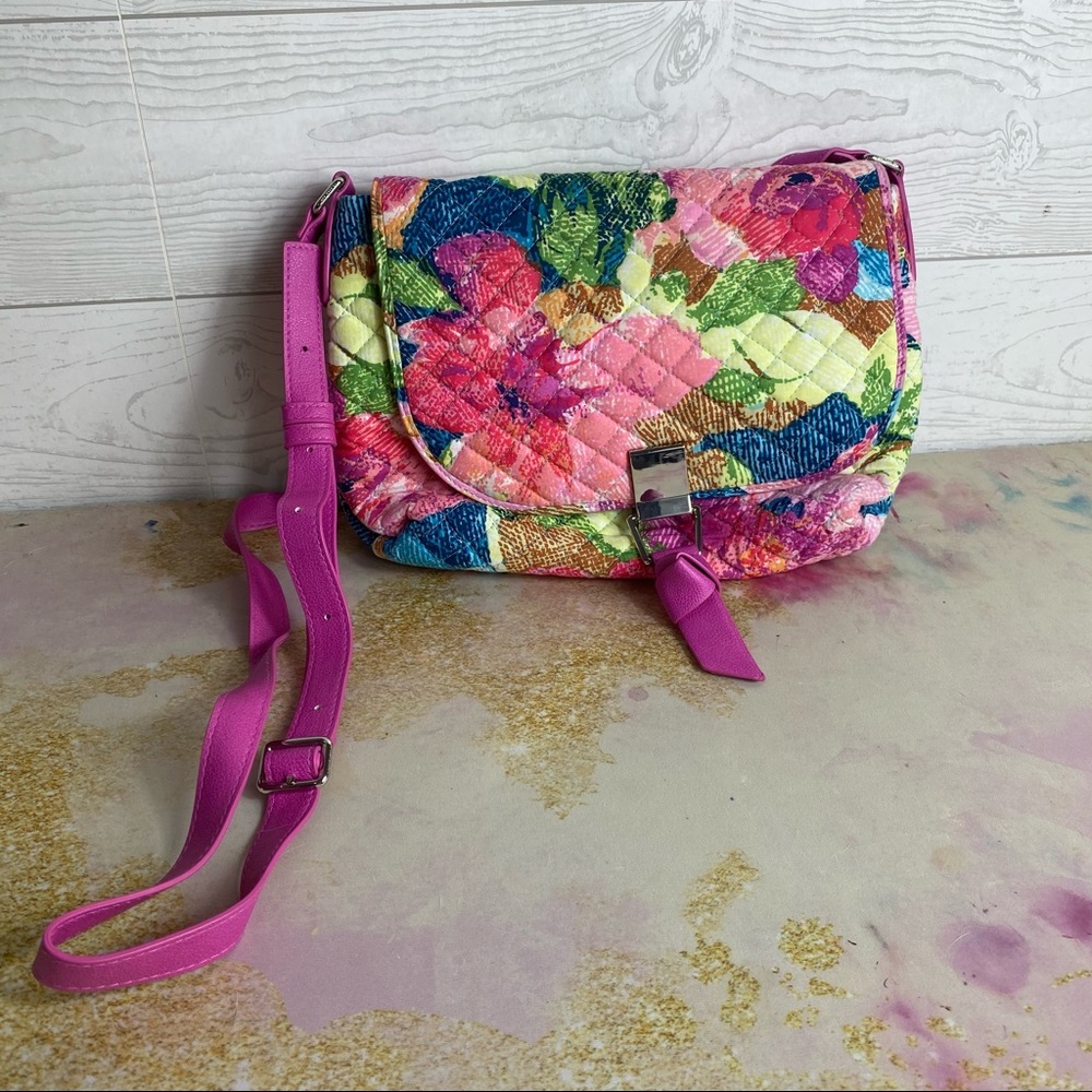 Vera Bradley Pink Floral Satchel Bag